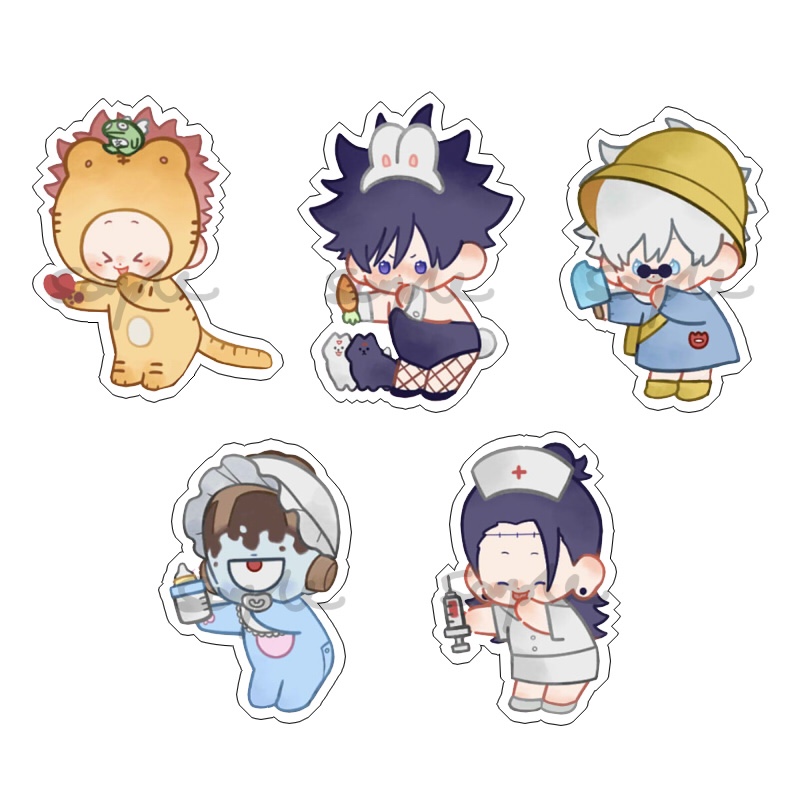 动漫游戏周边咒术回转/咒术回战幼稚园五条悟透明亚克力挂件现货