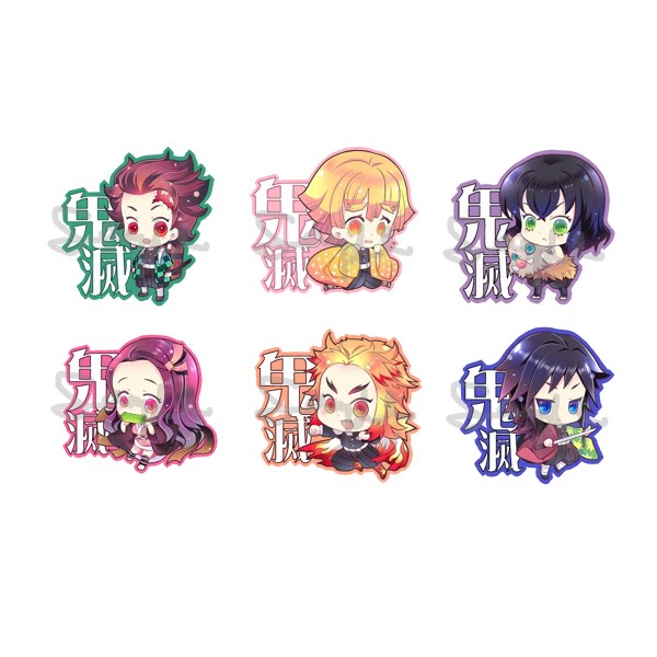 茶猫屋日本动漫周边鬼灭之刃q版伊之助善逸炭治郎亚克力挂件包邮