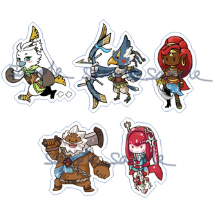 动漫游戏周边塞尔达传说荒野之息英杰鸟人力巴尔透明亚克力挂件