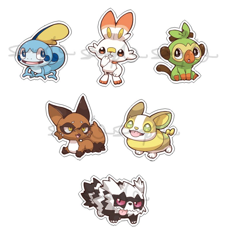 动漫游戏周边口袋妖怪精灵宝可梦御三家透明亚克力挂件现货包邮