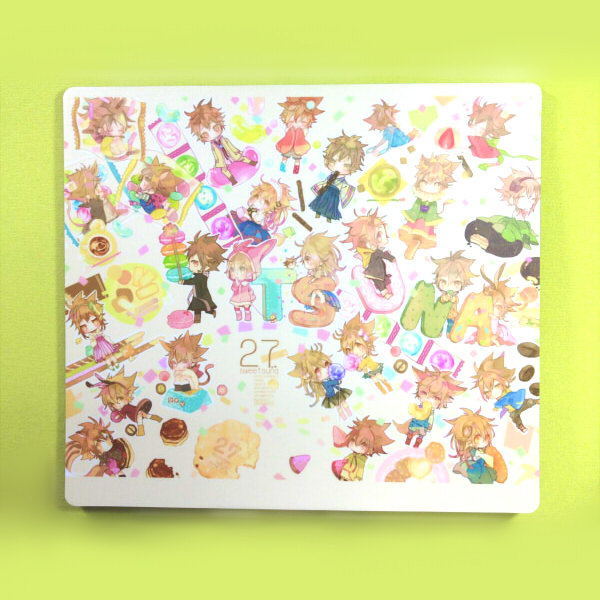 茶猫屋日本动漫周边家庭教师reborn沢田纲吉27q版主题鼠标垫包邮