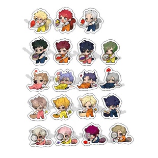 动漫游戏周边A3满开剧团男团透明亚克力挂件现货满百包邮