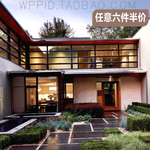 栖居自然诗情画意庭园景观设计别墅院子绿化设计私家花园园林设计