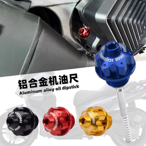 三阳JOYMAX300改装防盗机油尺