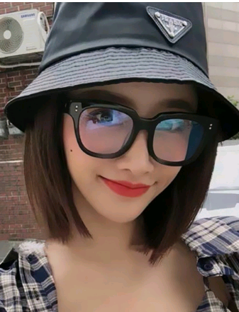 小红书雪梨同款眼镜框架个性防蓝光眼镜杨紫李现复古黑框平光镜