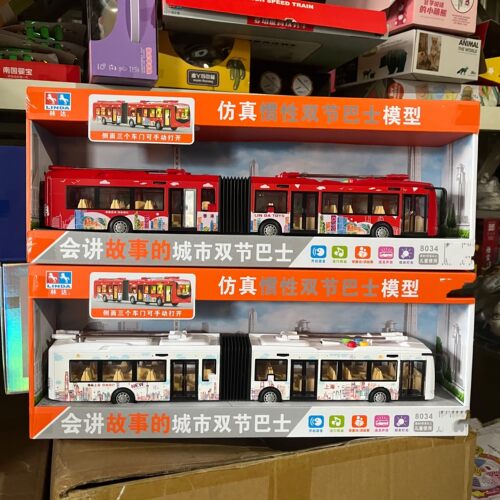 新款城市双节巴士儿童玩具车仿真