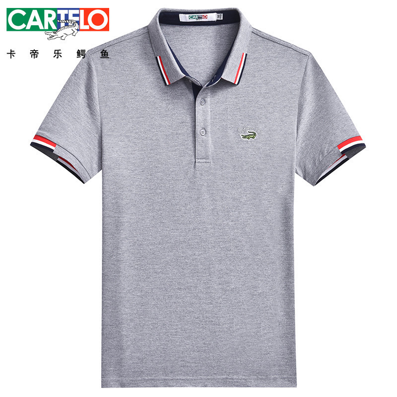 CARTELO/¿¨µÛÀÖöùÓã2018Ïļ¾Ð¿îÄÐ×°ÐÝÏÐÔ²ÁìÐÞÉí¶ÌÐätÐôÄÐÇàÄê