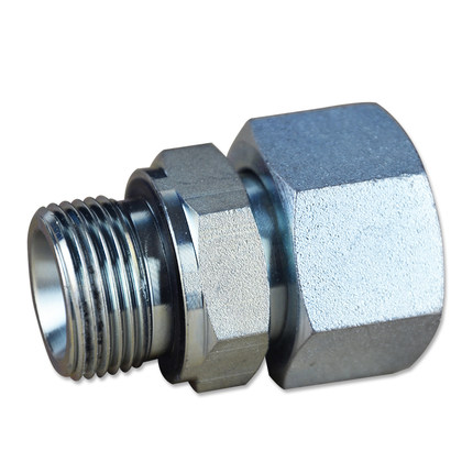 公制卡套接头内丝转英制管螺纹胶垫密封外丝直通活接头2BC/2BD-WD