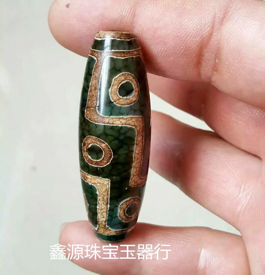 天然西藏老天珠真品三六九眼原石手串虎牙散珠吊坠玛瑙天眼项链