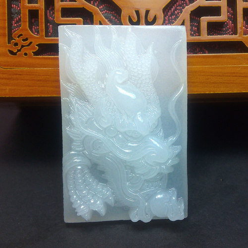 羊脂级霸气生肖送挂绳阿富汗白玉