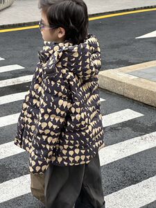 2023冬季新儿童羽绒服90白鸭绒连帽外套保暖加厚连帽男女宝宝外套