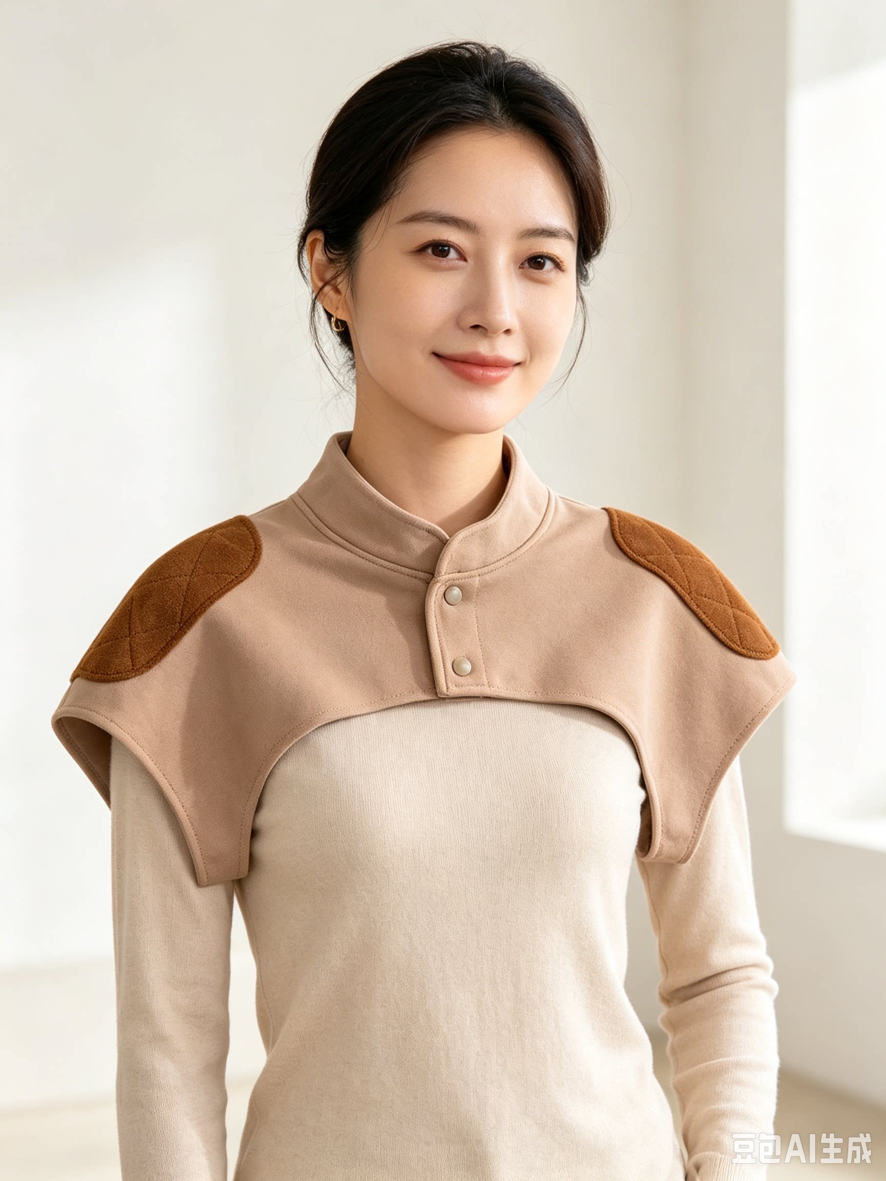 肩周炎保暖护肩睡觉专用女士护颈椎护坎肩厚小披肩外穿防寒护套男