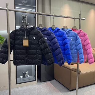 110-170码 中大童秋冬季轻薄连帽羽绒服90白鸭绒防寒保暖男童女童