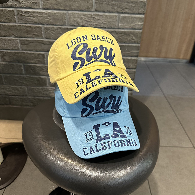 韩国超时尚烫印大字母Swy多字母中长檐街头青年遮阳显脸小鸭舌帽