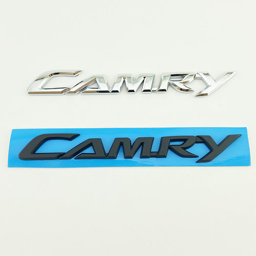 适用06-16年款六七代凯美瑞车标 CAMRY英文字母标志后备尾箱贴标