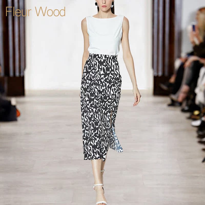 FLEUR WOODÏļ¾ÉÏÒÂÅäȹ×ÓÅ®×°ÆøÖÊÏÔÊÝÌ×װŮʱÉÐÁ½¼þÌ×2018пî