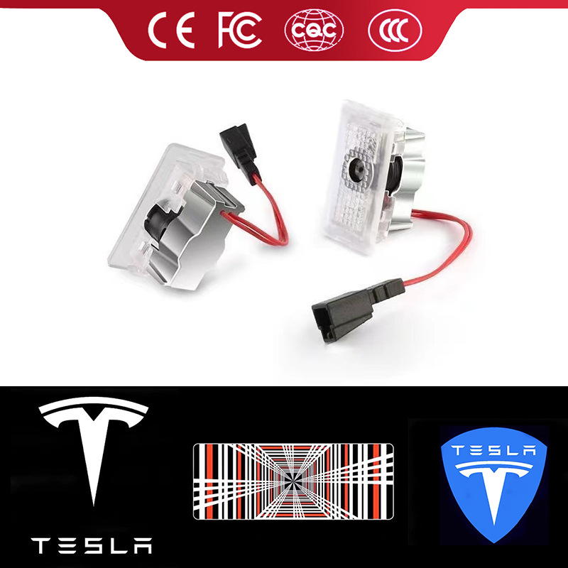 适用ModelY迎宾灯19-22款23款Model3/X/S换新3改装车门氛围投影灯