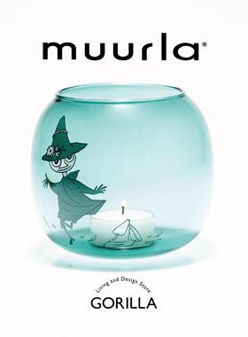 muurla芬兰玻璃烛台北欧姆明卡通