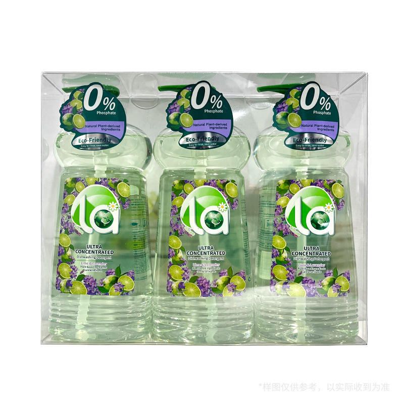 COSTCO马来西亚LA植萃洗洁精 1L 家庭装家用强力去油污护手不刺激