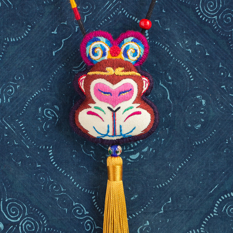 【大圣】项链原创手工刺绣毛衣链孙悟空猴生肖复古悟空传王的手创