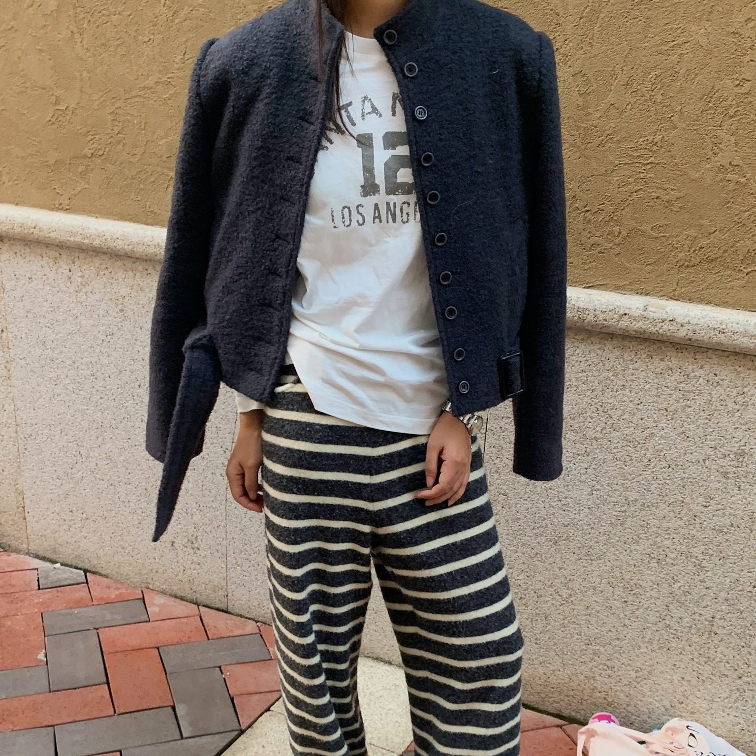 LILUSHOP 墨蓝颗粒羊毛短款外套秋冬新品时尚百搭休闲显瘦上衣女,女装/女士精品,短外套,淘宝优惠券,粉丝福利购,淘宝优惠卷