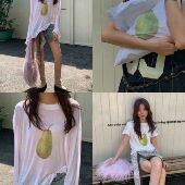 T恤女休闲百搭长袖 LILUSHOP轻松无鸭梨tee 舒适圆领短袖 防晒上衣