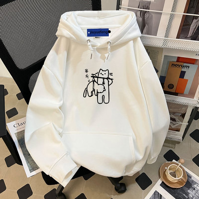 潮牌美式重磅男款连帽卫衣青少年