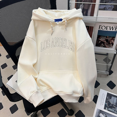 高街连帽卫衣男款加绒加厚青少年