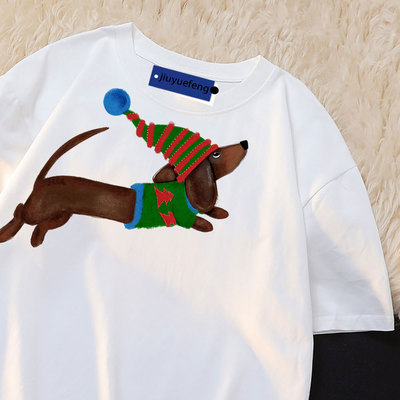 短袖T恤男夏季2025新款美式高街