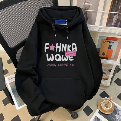 美式潮牌卫衣秋冬款重磅连帽外套