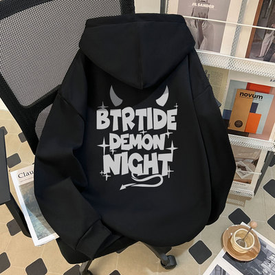 纯棉加绒加厚连帽卫衣男款春秋