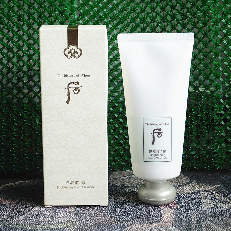 香港正品代购韩国whoo锁水清洁保湿滋润后雪亮白泡沫洁面乳洗面奶