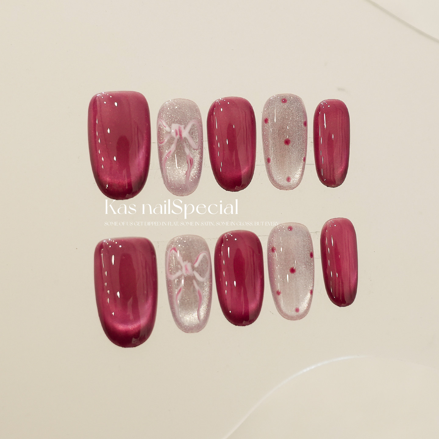 「树莓芭蕾」猫眼穿戴甲纯手工蝴蝶结显白甜酷2025新款美甲贴片,彩妆/香水/美妆工具,穿戴甲/甲片,淘宝优惠券,粉丝福利购,淘宝优惠卷