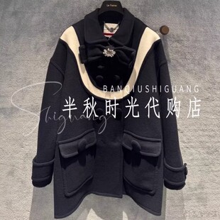 (小魔女)LF25D31SY092原3995Lefame拉飞姆25冬绵羊呢大衣