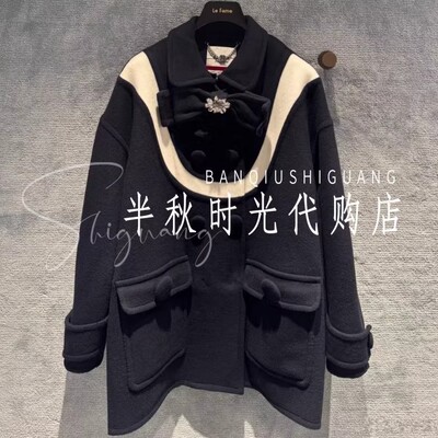 （小魔女）LF25D31SY092原3995Lefame拉飞姆25冬绵羊呢大衣