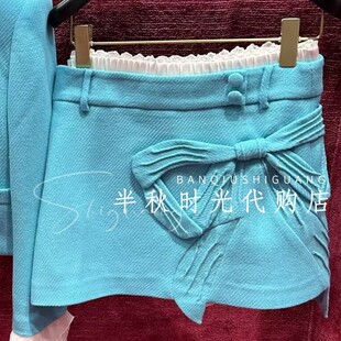 (小魔女)LF25D41SS238原1795Lefame拉飞姆25冬廓形毛呢短半裙