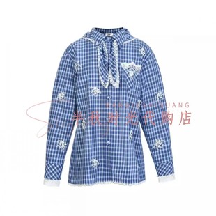 LeFame拉飞姆2026春装格纹休闲风衬衫LF26C61SB091原1995