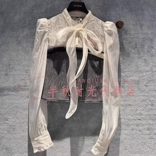 LF25D11ZB077原2495Lfam拉飞姆25冬蝴蝶结针织上衣 小魔女