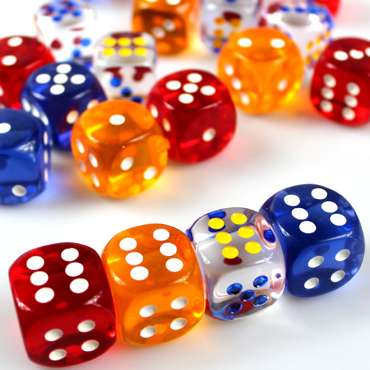 麻将游戏骰子 筛子 点数色子 亚克力透明骰仔