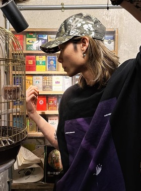 DAMN&GHXXT联名 迷彩软顶弯檐帽休闲男女国潮百搭日常