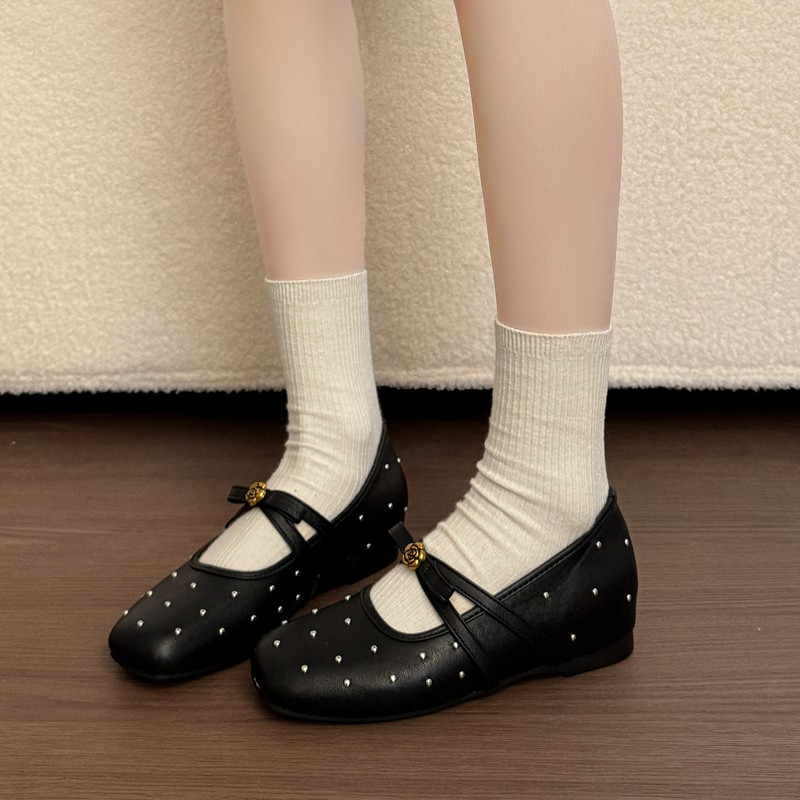 内增高黑色小香风玛丽珍单鞋女鞋子2026年春季通勤鞋芭蕾舞晚晚鞋,女鞋,浅口单鞋,淘宝优惠券,粉丝福利购,淘宝优惠卷