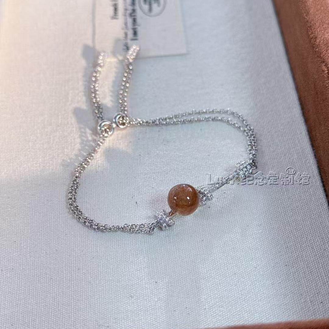 高端定制  宠物毛发 骨灰 让毛孩子永远陪伴我们 个性糖豆手链