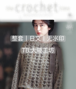 女秋日毛衣毛衣包袋小物钩编电子图文教程 钩针编织 411 日文