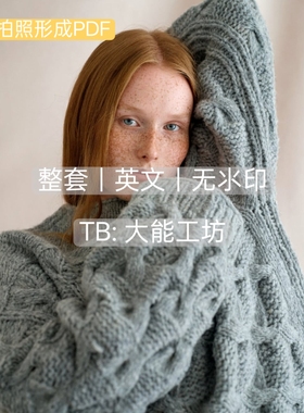 【英文】棒针编织 Laine冬季 女士毛衣披肩编织图文图解 普清 460