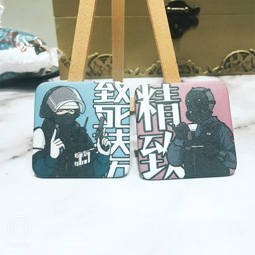 [砚池原创]R6s同人彩虹六号周边DOC/EMP星幻方形徽章