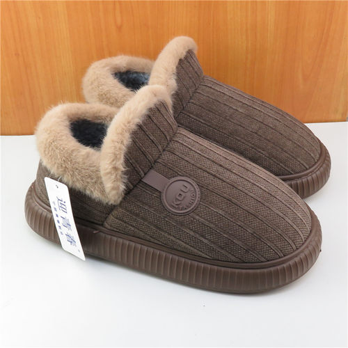 冬季加厚加绒保暖包跟棉鞋