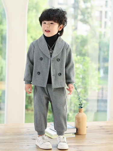 Костюм мальчика цветочника, осенний демисезонный классический костюм для отдыха, в корейском стиле