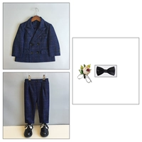 Комплект, костюм, штаны, галстук-бабочка на лацкан