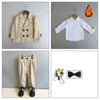 Рубашка, комплект, костюм, штаны, галстук-бабочка на лацкан, 3 предмета