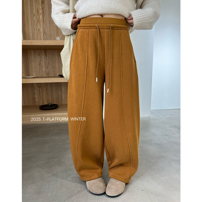 T台冬季厚绒保暖卫裤5